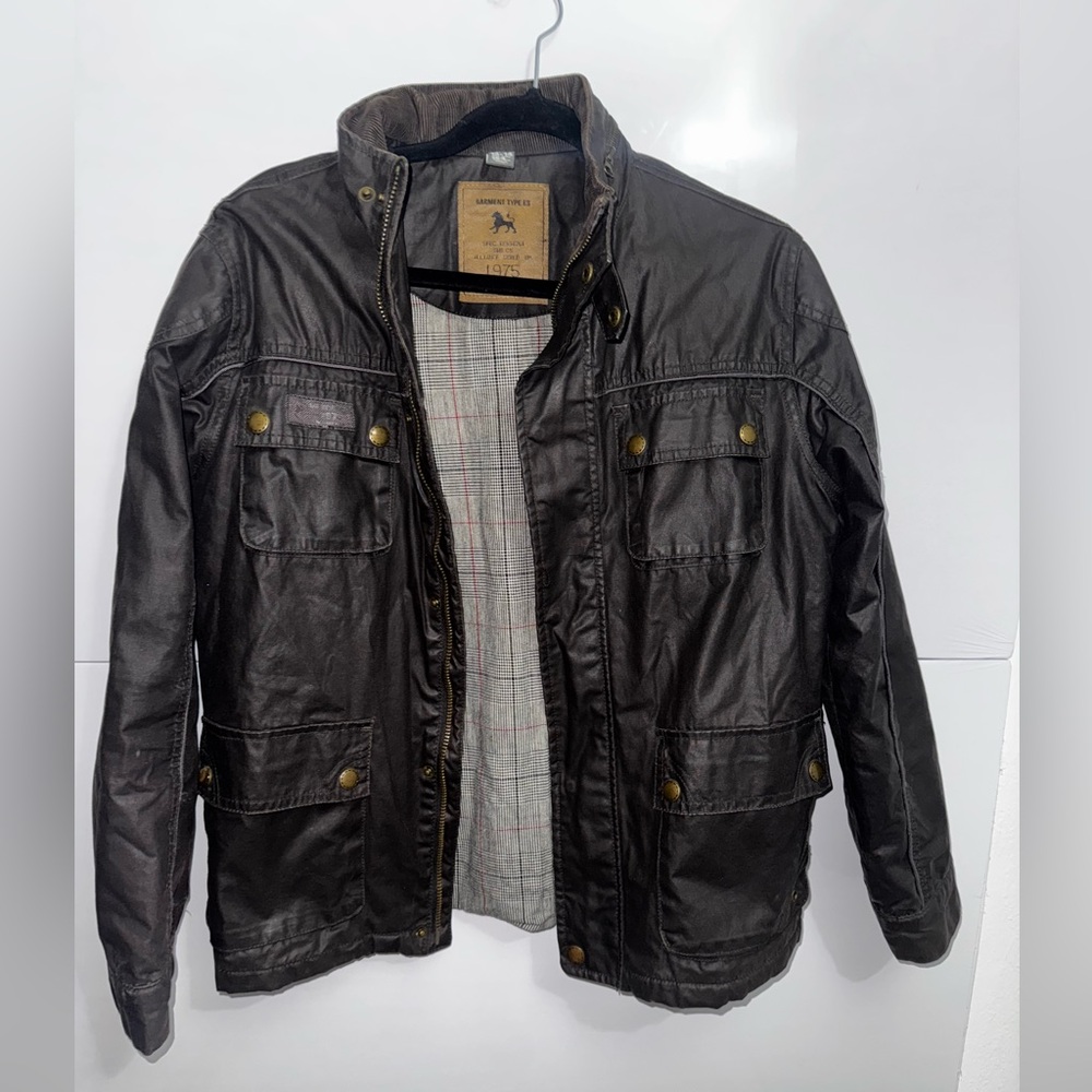 Kids' Dark Brown Field Jacket vintage style pro 1975